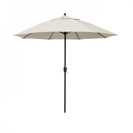 7.5' Bronze Aluminum Market Patio Umbrella, Pacifica Canvas